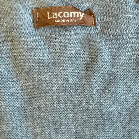 Women’s Lacomy Gray Star Viscose Oversized Italian Cardigan Sweater One Size - Picture 3 of 5